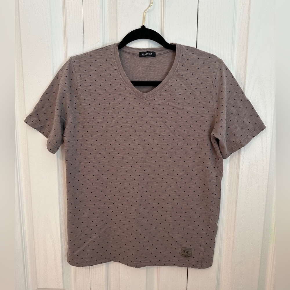 Gianni Lupo V-Neck Basic T-Shirt (S)